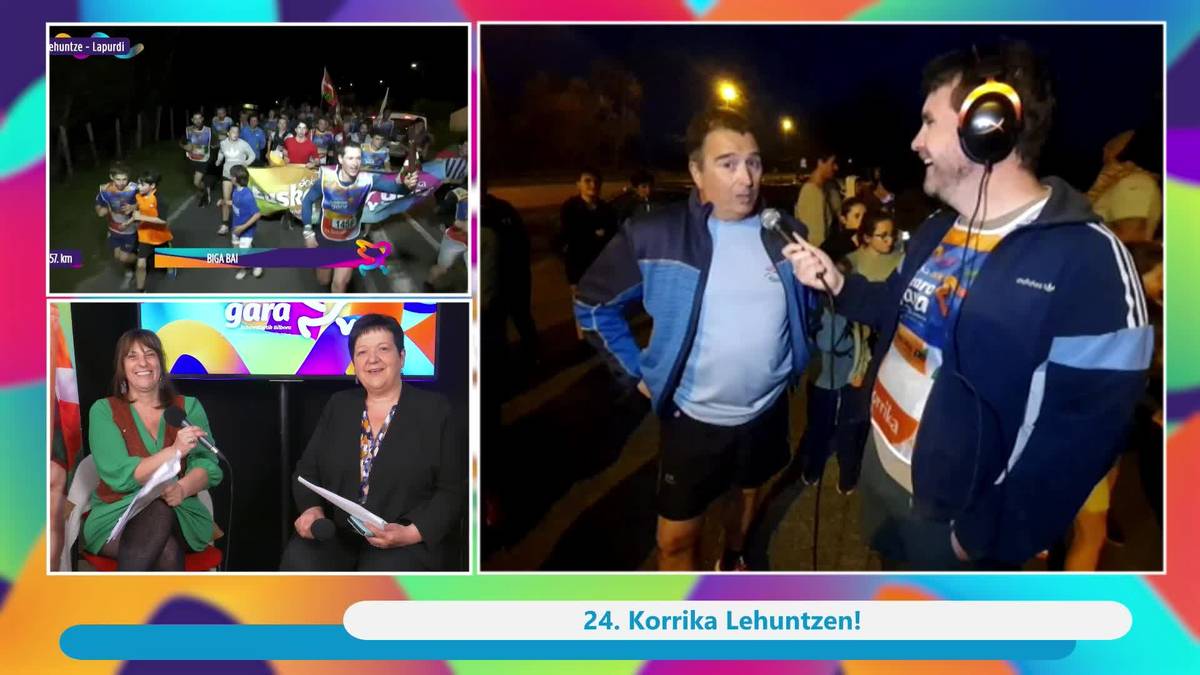 Korrika 24 Zuzenean | Aturrin gaindi